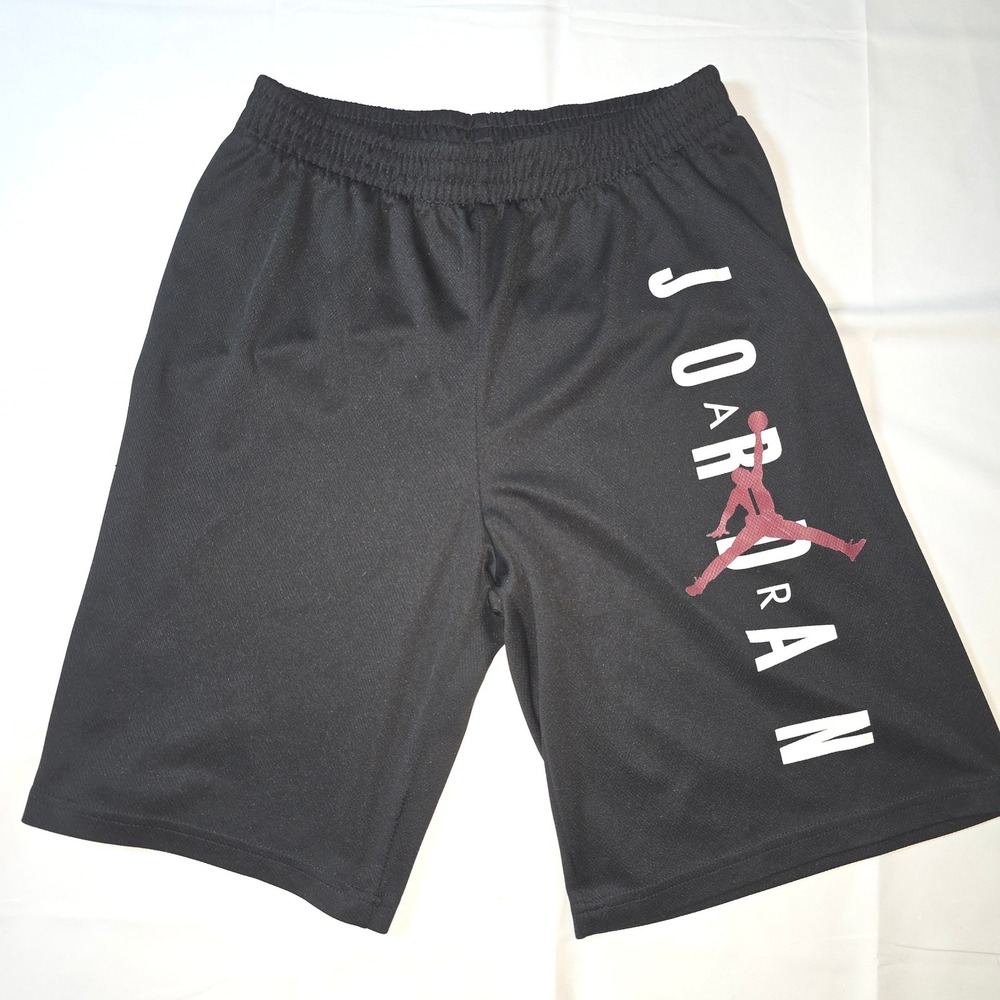 Jordan Boys Mesh Basketball Shorts Black Jumpman Logo XL 13-15 Yrs‎ 95A114-023
